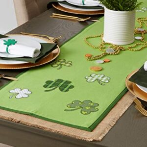 DII St. Patrick's Day Collection Tabletop, Table Runner, 14x52, Lucky Day