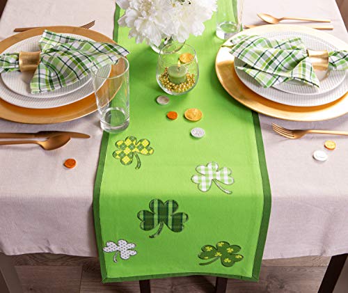 DII St. Patrick's Day Collection Tabletop, Table Runner, 14x52, Lucky Day