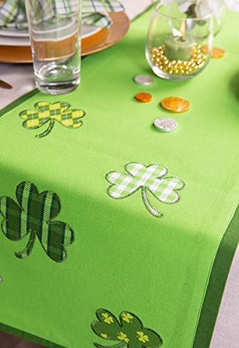 DII St. Patrick's Day Collection Tabletop, Table Runner, 14x52, Lucky Day
