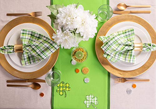 DII St. Patrick's Day Collection Tabletop, Table Runner, 14x52, Lucky Day