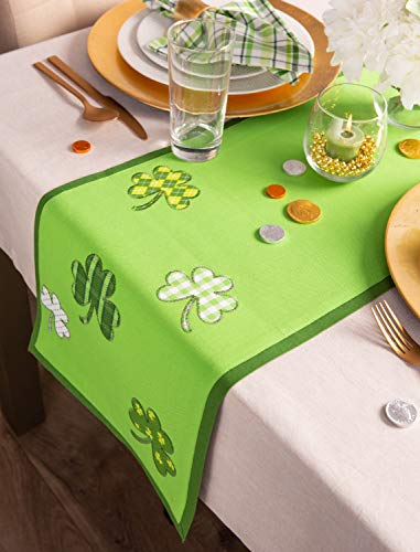 DII St. Patrick's Day Collection Tabletop, Table Runner, 14x52, Lucky Day