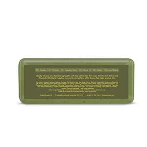 SheaMoisture Shea Butter Bar Soap, Olive & Green Tea, Essential Oils, Skin Care Routine, Olive Oil Soap Bar for Face & Body, Avocado Oil, Rich in Vitamin E, Sensitive Dry Skin (4 Pack - 8 Oz Ea) 