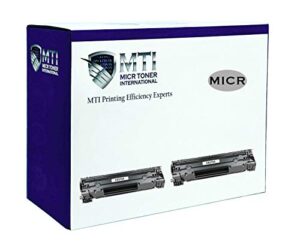 micr toner international compatible micr cartridge replacement for hp 78a ce278a laserjet p1566 p1606 p1606dn m1536dnf (black, 2-pack)