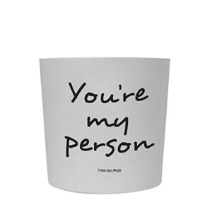 Funny Guy Mugs You're My Person Travel Tumbler With Removable Insulated Silicone Sleeve, White, 16-Ounce