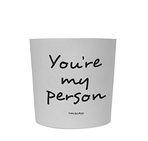 Funny Guy Mugs You're My Person Travel Tumbler With Removable Insulated Silicone Sleeve, White, 16-Ounce