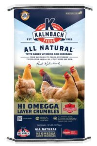 kalmbach feeds hi omega all natural layer crumbles, 50 lb
