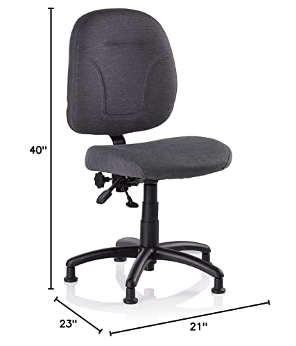 Reliable SewErgo 200SE Ergonomic Task Chair Made in Canada with Adjustable Back Sewing Chair, Height Adjustable, Contoured Cushion, 250Lb Capacity