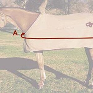 Turnout 1680D Horse Winter Waterproof with Neck Cover - Horse Blanket 003 - Size from 69" to 83" (78")