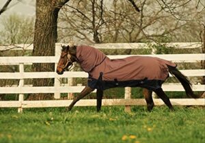 turnout 1680d horse winter waterproof with neck cover - horse blanket 003 - size from 69" to 83" (78")