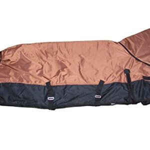 Turnout 1680D Horse Winter Waterproof with Neck Cover - Horse Blanket 003 - Size from 69" to 83" (78")