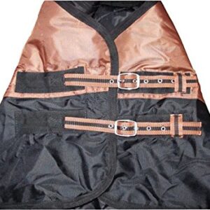 Turnout 1680D Horse Winter Waterproof with Neck Cover - Horse Blanket 003 - Size from 69" to 83" (78")