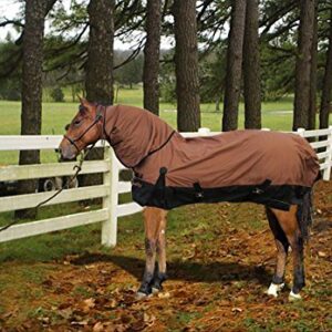 Turnout 1680D Horse Winter Waterproof with Neck Cover - Horse Blanket 003 - Size from 69" to 83" (78")