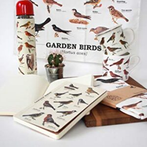 Gift Republic Garden Birds Enamel Mug, 1 Count (Pack of 1), Multicolor, 450 milliliters