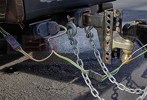 LEDGlow Truck Flat 4 Pin Y-Splitter Adapter Trailer Harness - Powers Both Tailgate LED Light Bars & Trailer Lights