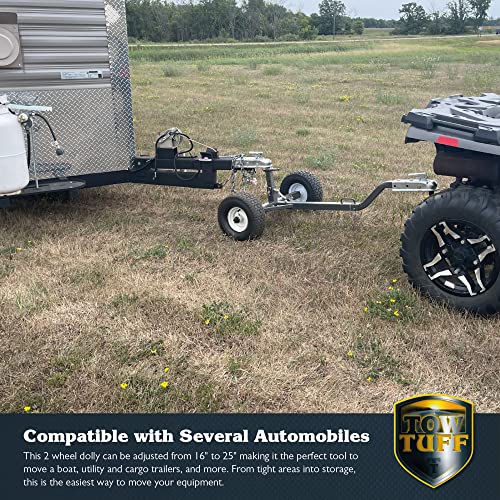 Tow Tuff TMD-800ATV ATV Weight Distributing Adjustable Trailer Dolly , Black