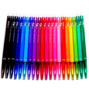 Pilot FriXion Ball Slim Retractable Erasable Gel Ink Pens, Extra Fine Point, 0.38 mm, 20 colors set