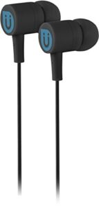 uber in ear wired earbuds, comfortable rubber headphones, 3.5mm, high sound quality, extra earbud tips, for apple iphone, ipad, ipod, android smartphones, samsung galaxy, tablets & more, black, 13124