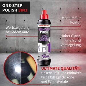 Menzerna 3 in 1 One Step Polish - Medium Cut Polish – high-Gloss Finish and Seal in one (8 fl oz)
