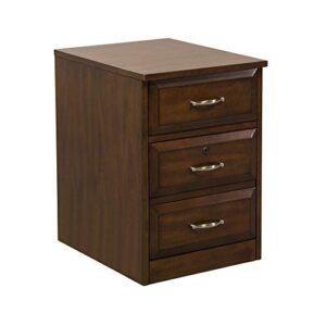 Liberty Furniture Industries Hampton Bay Mobile File Cabinet, W16 x D21 x H23, Cherry