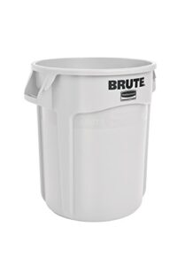 rubbermaid commercial products fg262000wht-v brute container with venting channels, 20 gal, white