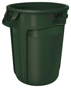 rubbermaid commercial brute-vented container, 32 gallon - green