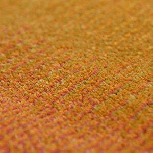 Unique Loom Estrella Collection, Gradient, Sunset, Abstract, Bright Colors Area Rug, 6' 1" x 6' 1", Pink/Gold