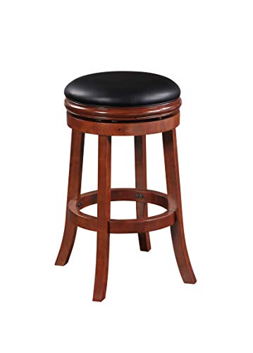 Boraam Backless Bar Height Stool, 29-Inch, Cherry