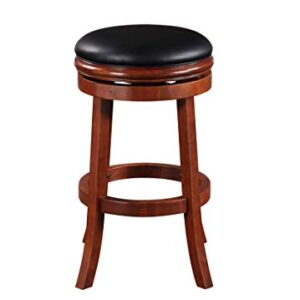 Boraam Backless Bar Height Stool, 29-Inch, Cherry