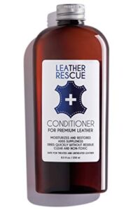 leather rescue conditioner and restorer for jackets, shoes, bags, purses, car seats, and furniture - non-toxic and made in usa - 8.5 oz