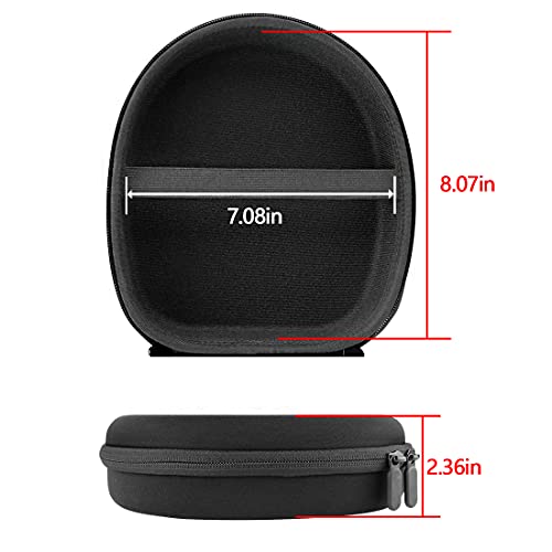 Linkidea Headphones Carrying Case Compatible with Bose QC45, QC35 II, QC 35, QC 25, AE2, AE2i, AE2w Case, Protective Hard Shell Travel Bag with Cable, Charger Storage (Black)