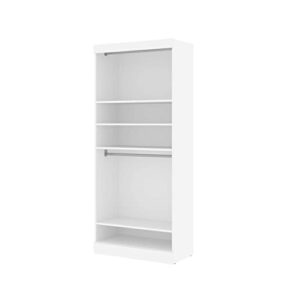 bestar pur closet organizer in white, 36w
