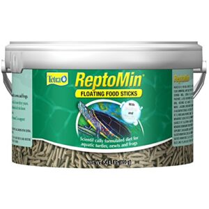 tetra reptomin floating food sticks 1.43 pounds, for aquatic turtles, newts and frogs