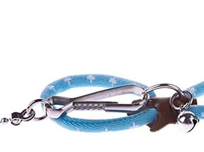 PetintheGarden Adjustable Harness Leash Hamster Rat Mouse Squirrel Sugar Glider Small Animal (Blue)