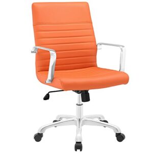modway mo-eei-1534-ora finesse mid back office chair, orange