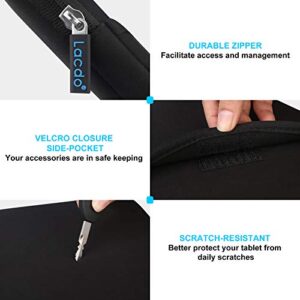 Lacdo Tablet Sleeve Case for 10.9 inch New iPad / 11 inch iPad Pro / 10.2 inch iPad / 10.9" iPad Air 5 4/10.5 iPad Pro Air, Samsung Galaxy Tab A8 10.5" Protective Bag, Fit Apple Smart Keyboard, Black