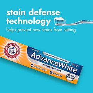 ARM & HAMMER Advance White Baking Soda Toothpaste, Frosted Mint 6 oz (Pack of 4)