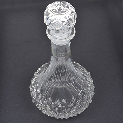 KLOUD City® Clear 1000ml Whiskey Wine Liquor Decanter with Stopper