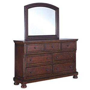 Signature Design by Ashley Porter Traditional 7 Drawer Dresser, Dark Brown