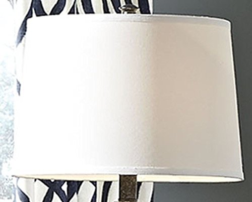 Signature Design by Ashley Sharolyn Modern Farmhouse 30.13" Glass Table Lamp, Silver