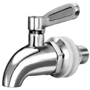 DOZYANT Updated More Durable Beverage Dispenser Replacement Spigot,Stainless Steel Polished Finished, Water Dispenser Replacement Faucet, fits Berkey and Other Gravity Filter Systems as Well