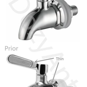 DOZYANT Updated More Durable Beverage Dispenser Replacement Spigot,Stainless Steel Polished Finished, Water Dispenser Replacement Faucet, fits Berkey and Other Gravity Filter Systems as Well