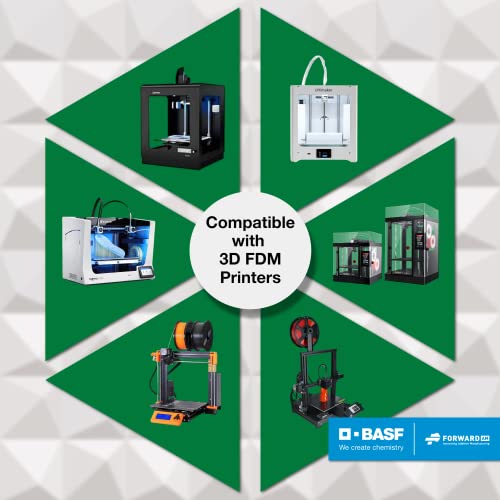 BASF Ultrafuse Premium 3D Printer PLA Filament - 2.85mm - White - 750g Spool - +/- 0.02mm Dimensional Printing Accuracy - FDM Printer Compatible Print Material - 750 Gram - 2.85 mm