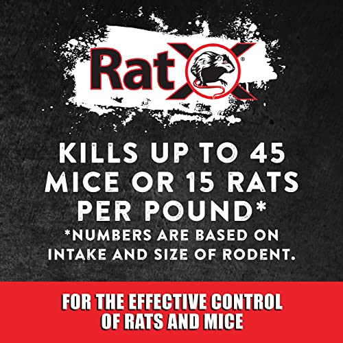 EcoClear Products 620102, RatX All-Natural Poison Free Humane Rat and Mouse Rodenticide Pellets, 3 lb. Bag