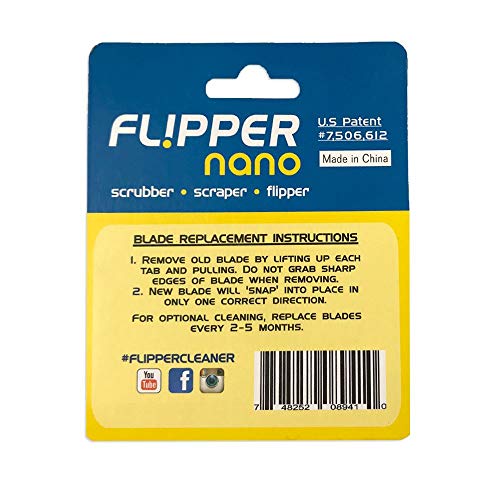 FL!PPER Flipper Nano Aquarium Scraper Replacement Blades for Fish Tank Cleaning Kits