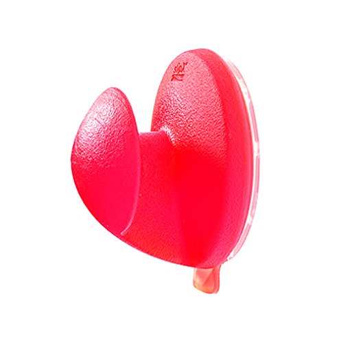 SlipX Solutions Jelly Bean Bath Hooks with Suction Cup Grip (2 Pack) - Roses