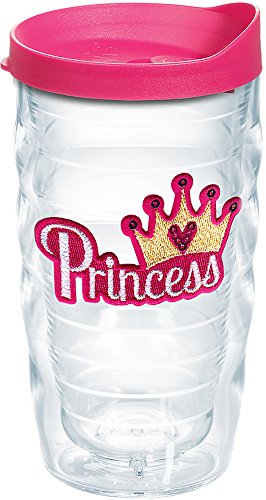 Tervis Princess - Sequins Made in USA Double Walled Insulated Tumbler Travel Cup Keeps Drinks Cold & Hot, 10oz Wavy, Clear