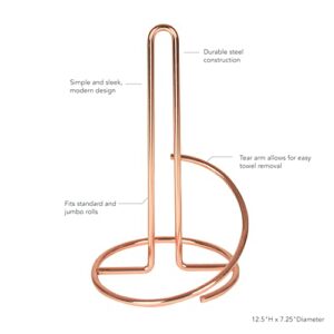 Spectrum Diversified Euro Supreme Paper Towel Holder, Copper