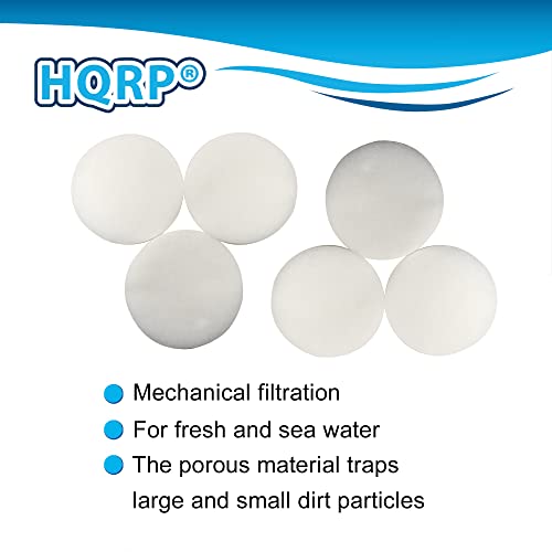 HQRP 6-Pack Fine Media Filter Pad Compatible with Eheim Classic 600 (2217) External Canister Filter; Part # 2616175 Replacement