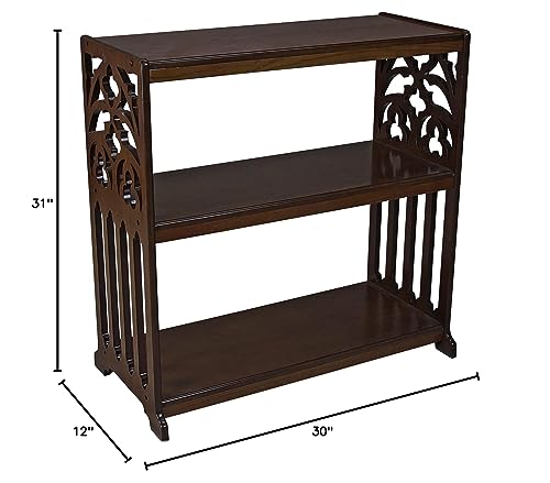 Design Toscano St. Thomas Aquinas Gothic Wooden Bookshelf