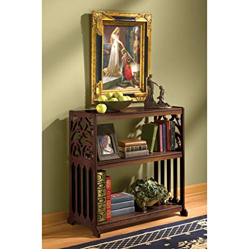 Design Toscano St. Thomas Aquinas Gothic Wooden Bookshelf